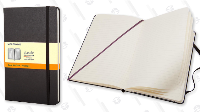Moleskine Classic Notebook Large/Black | $10 | Amazon | More options at Best Buy